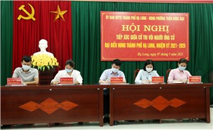 Hội nghị tiếp xúc giữa cử tri phường Trần Hưng Đạo với người ứng cử đại biểu HĐND TP