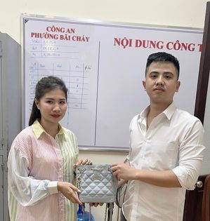 Chị Phạm Thị Thu Thủy đã được nhận lại tài sản của mình tại Công an phường